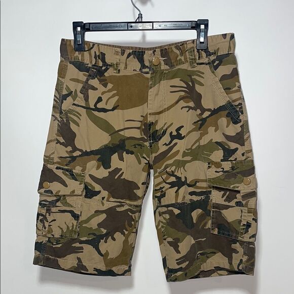Men's Camouflage Cargo Shorts - Picture 1 of 7